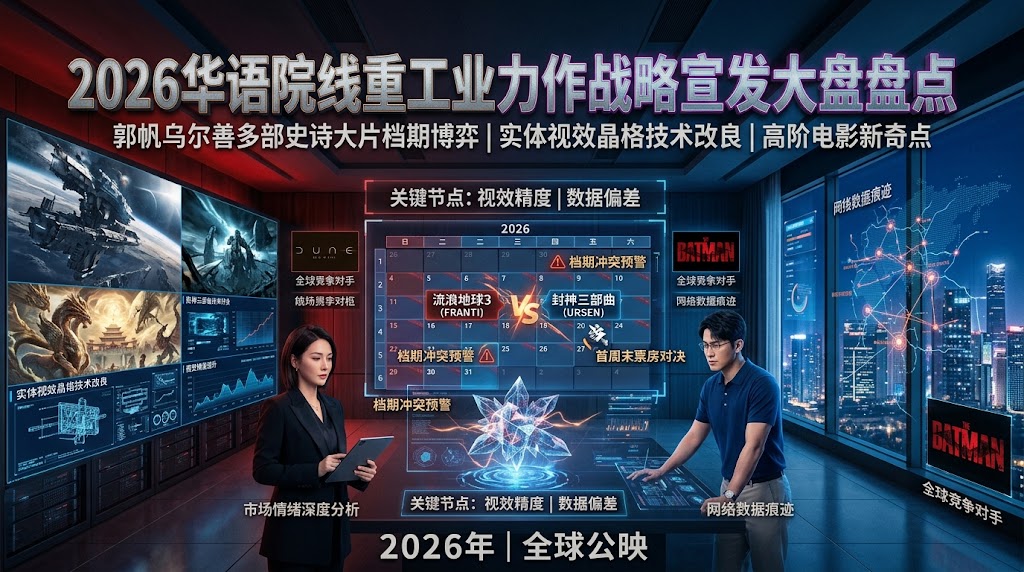 2026华语华语院线重工业力作战略宣发大盘盘点：郭帆乌尔善多部史诗大片档期博弈、实体视效晶格技术改良与高阶电影新奇点