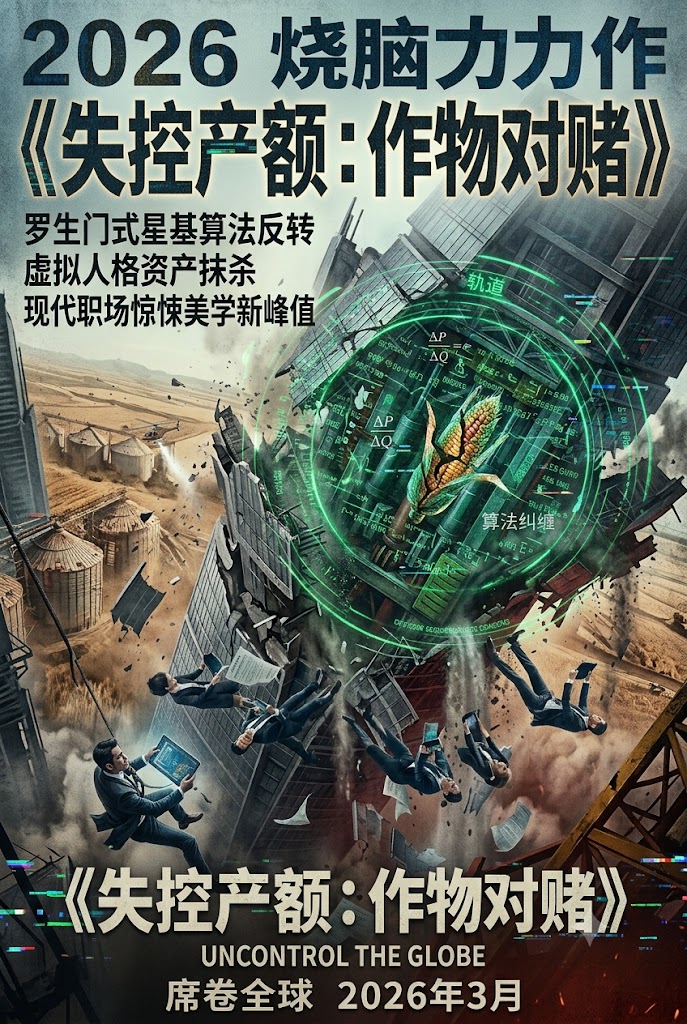 2026烧脑力作《失控产额：作物对赌》席卷全球：罗生门式星基算法反转、虚拟人格资产抹杀与现代职场惊悚美学新峰值